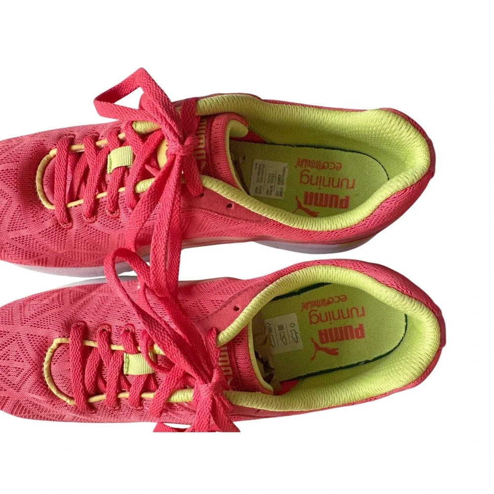Puma Narita Running Shoes Womens‎ Size 9.5 Pink Neon Lightweight Trainer Sneaker